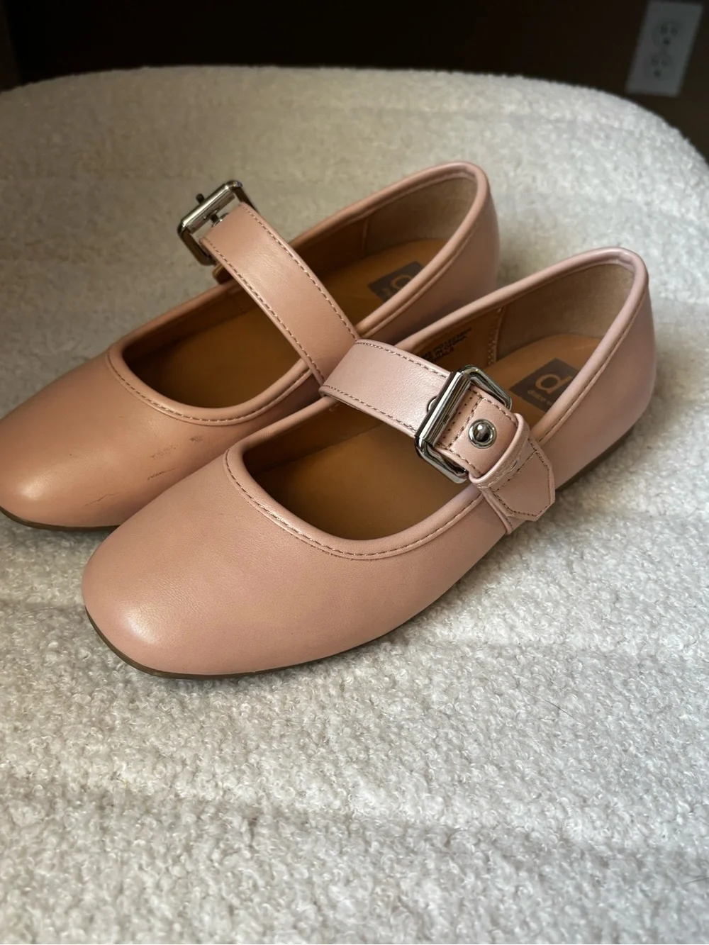 DV by Dolce Vita Girls' Blush Pink Mary Jane Buckle Shoes